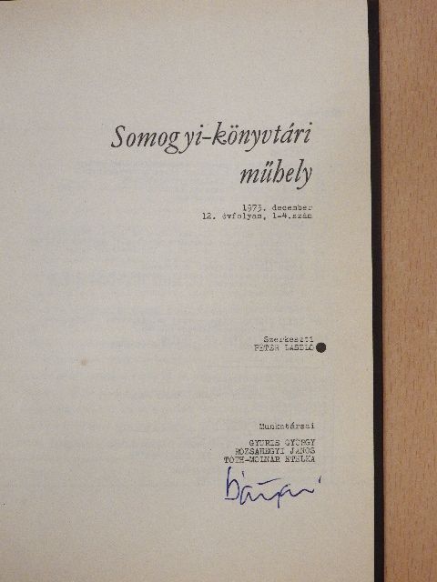 Gyuris György - Somogyi-könyvtári műhely 73/1-4 [antikvár]