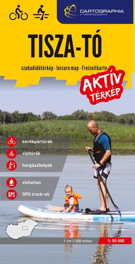 - - Tisza-tó aktív térkép - kerékpáros-, vízi- és horgásztérkép