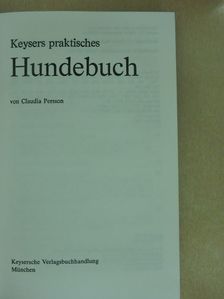 Claudia Persson - Keysers praktisches Hundebuch [antikvár]