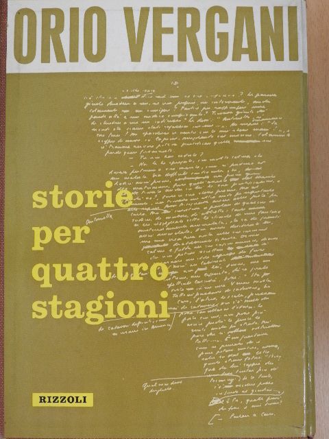 Orio Vergani - Storie per quattro stagioni [antikvár]