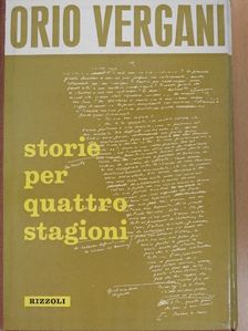 Orio Vergani - Storie per quattro stagioni [antikvár]
