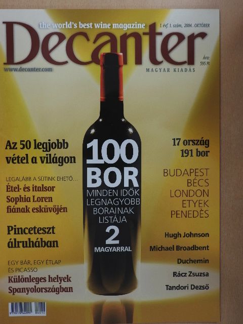 Hugh Johnson - Decanter 2004. október [antikvár]