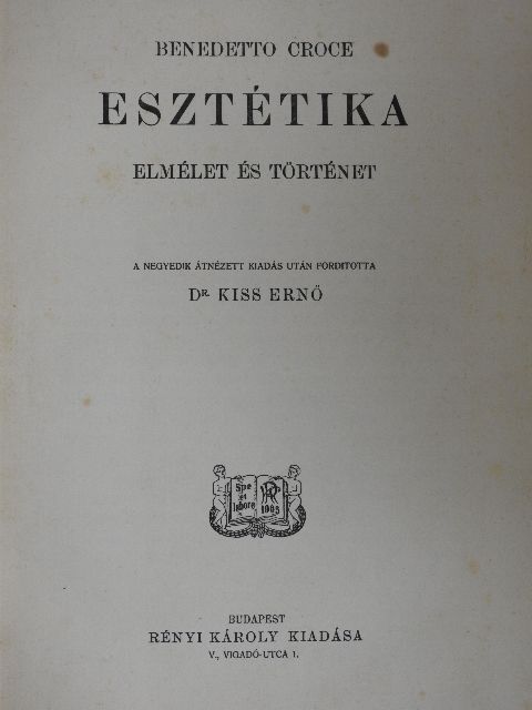 Benedetto Croce - Esztétika [antikvár]