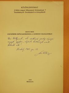 Szenti Tibor - Csendőrök erőszakoskodása a Sámsoni uradalomban (dedikált példány) [antikvár]