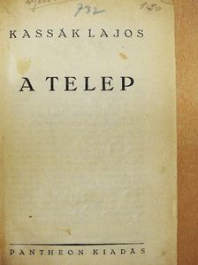 Kassák Lajos - A telep [antikvár]