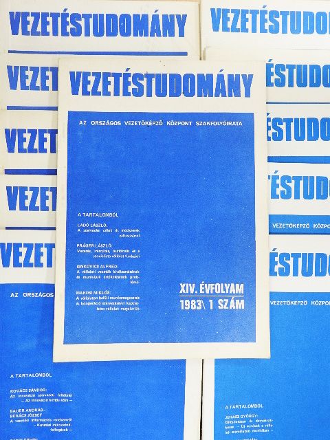 Vezetéstudomány 1983. (nem teljes évfolyam) [antikvár]