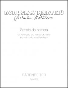 MARTINU - SONATA DA CAMERA FÜR VIOLONCELLO UND KLEINES ORCHESTER. KLAVIERAUSZUG (KAREL SOLC)