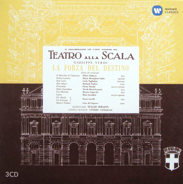 Verdi - LA FORZA DEL DESTINO 3CD CALLAS,TUCKER,SERAFIN