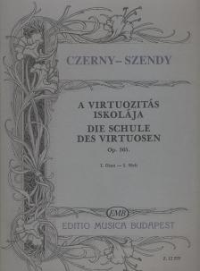 CZERNY-SZENDY - A VIRTUÓZITÁS ISKOLÁJA OP.365 I.FÜZET (SZENDY) ANTIKVÁR