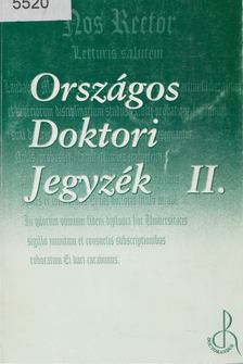 Országos Doktori Jegyzék II. [antikvár]