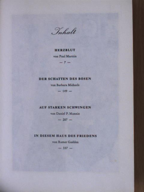 Barbara Michaels - Herzblut/Der Schatten des Bösen/Aus starken Schwingen/In diesem Haus des Friedens [antikvár]