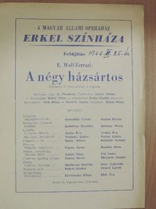 E. Wolf-Ferrari: A négy házsártos [antikvár]