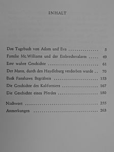 Mark Twain - Das Tagebuch von Adam und Eva [antikvár]