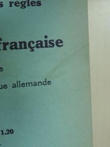 Georges Grosjean - Les principales régles de Grammaire francaise á l'usage des éléves de langue allemande [antikvár]