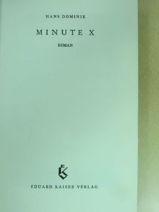 Hans Dominik - Minute X [antikvár]