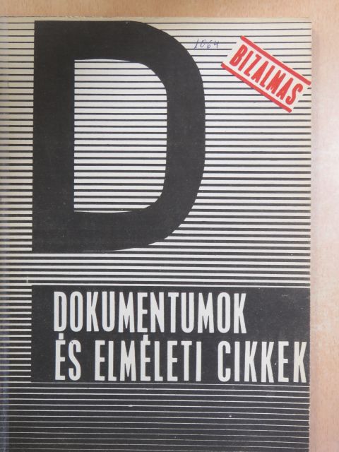 F. Ryba - Dokumentumok és elméleti cikkek 1970. február 25. [antikvár]
