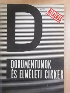 F. Ryba - Dokumentumok és elméleti cikkek 1970. február 25. [antikvár]