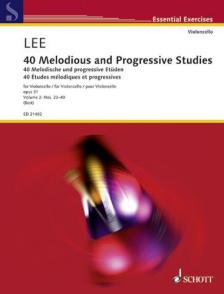 LEE - 40 MELODIOUS AND PROGRESSIVE STUDIES OP. 31 FOR VIOLONCELLO VOL. 2.
