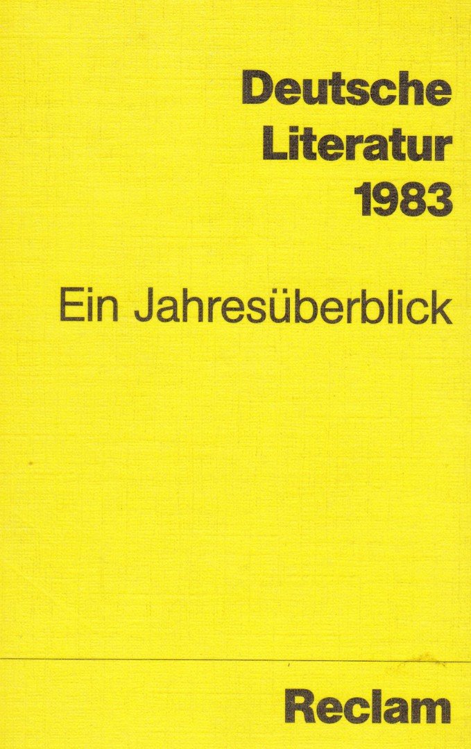 Deutsche Literatur 1983 [antikvár]