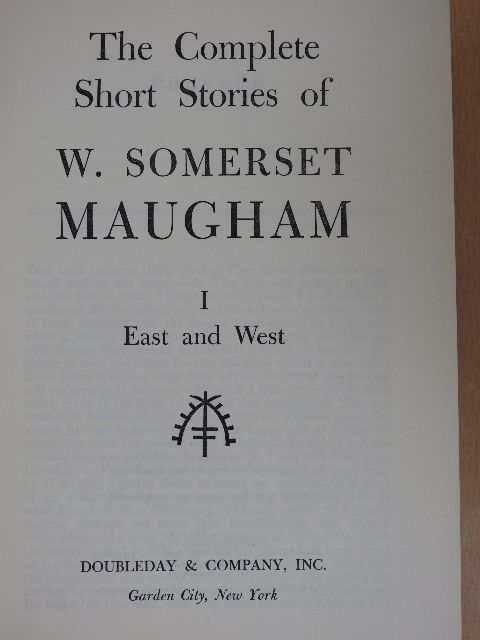 W. Somerset Maugham - The Complete Short Stories of W. Somerset Maugham I. [antikvár]