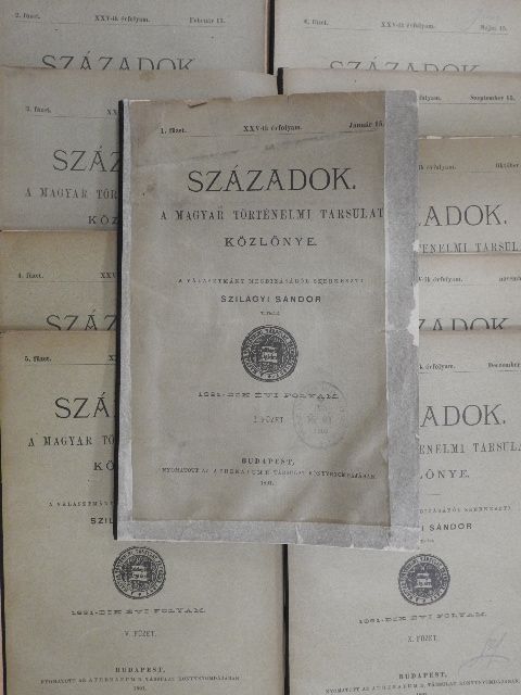 Fraknói Vilmos - Századok 1891. január-december [antikvár]