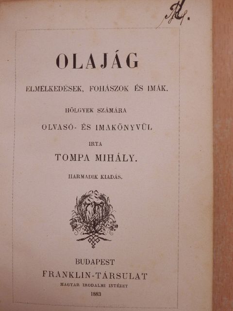 Tompa Mihály - Olajág [antikvár]