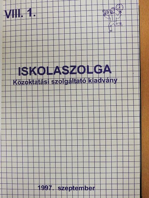 Iskolaszolga 1997. szeptember - 1998. június [antikvár]