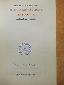 Rudolf Schnackenburg - Neutestamentliche Theologie [antikvár]