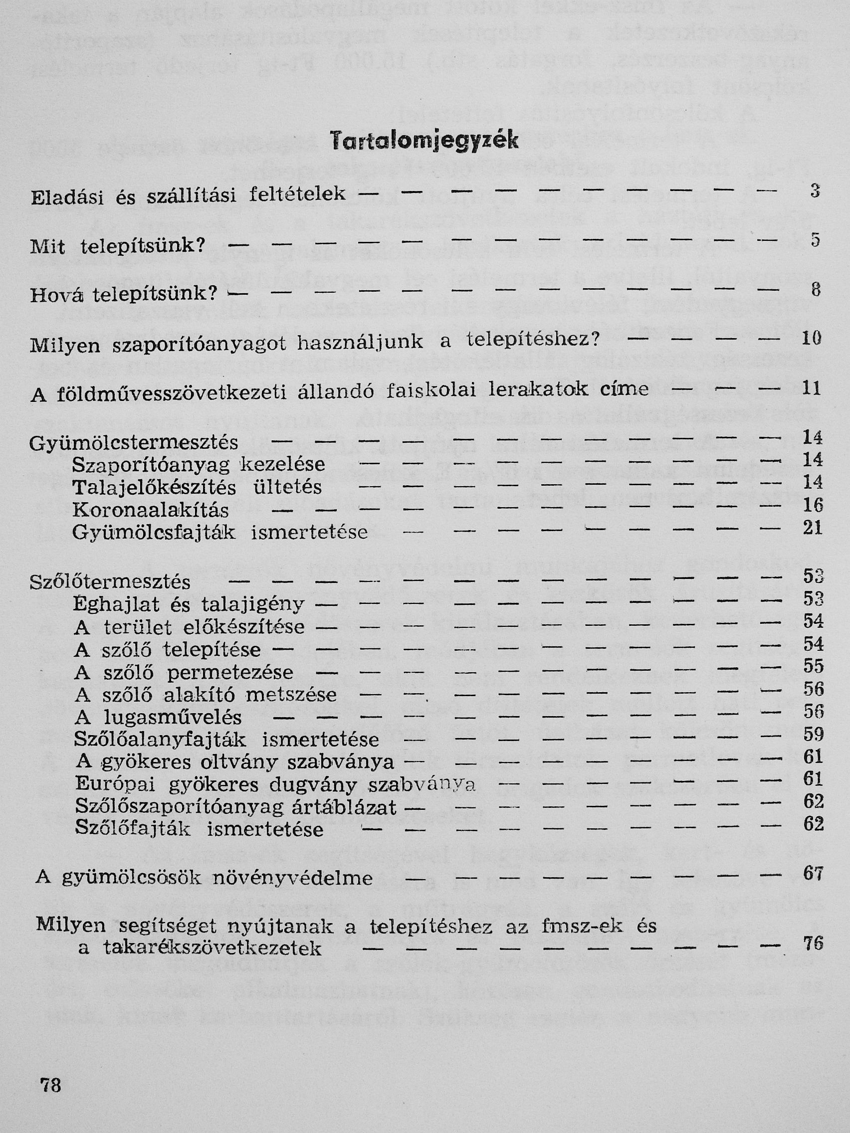 Szőlő- gyümölcs szaporítóanyag árjegyzék 1966-1967 [antikvár]