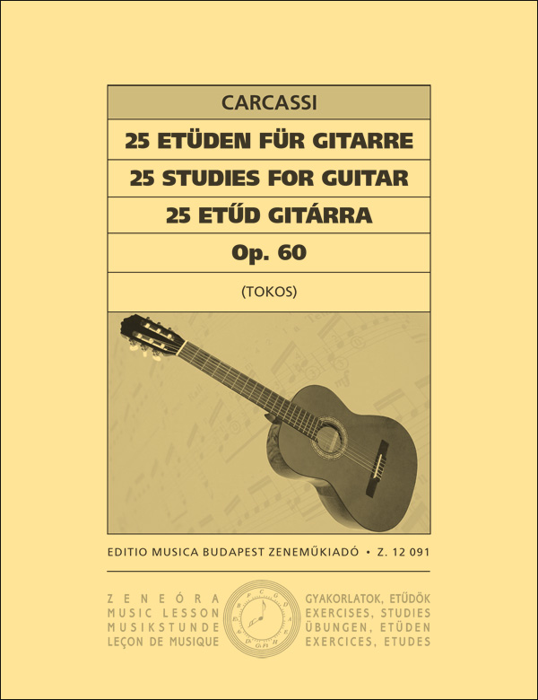 CARCASSI - 25 ETŰD GITÁRRA OP.60 (TOKOS ZOLTÁN)