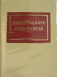 Janka Gyula - Miniatűrkönyv gyorskereső (minikönyv) (számozott) [antikvár]