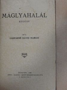 Gáspárné Dávid Margit - Máglyahalál [antikvár]
