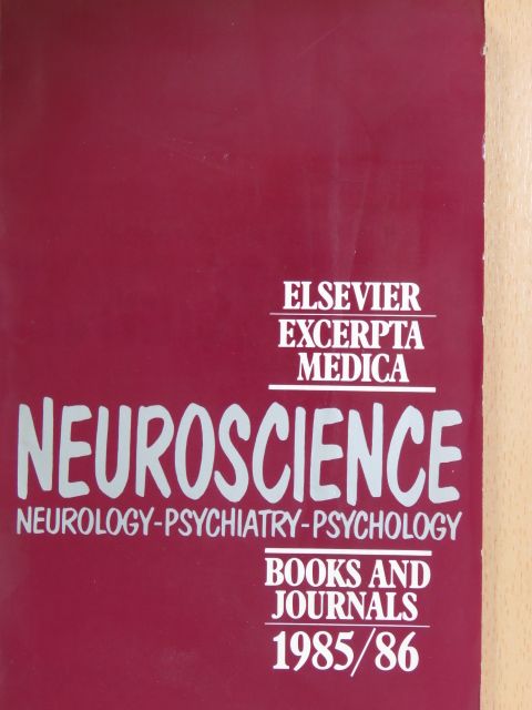 Neuroscience Neurology-Psychiatry-Psychology Books and Journals 1985/86 [antikvár]