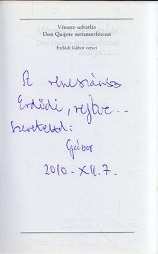 Erdődi Gábor - Vénusz-udvarlás (dedikált) [antikvár]