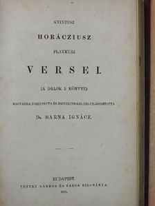 Kvintusz Horácziusz Flakkusz - Kvintusz Horácziusz Flakkusz versei (A dalok 5 könyve) [antikvár]