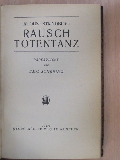 August Strindberg - Rausch/Totentanz [antikvár]