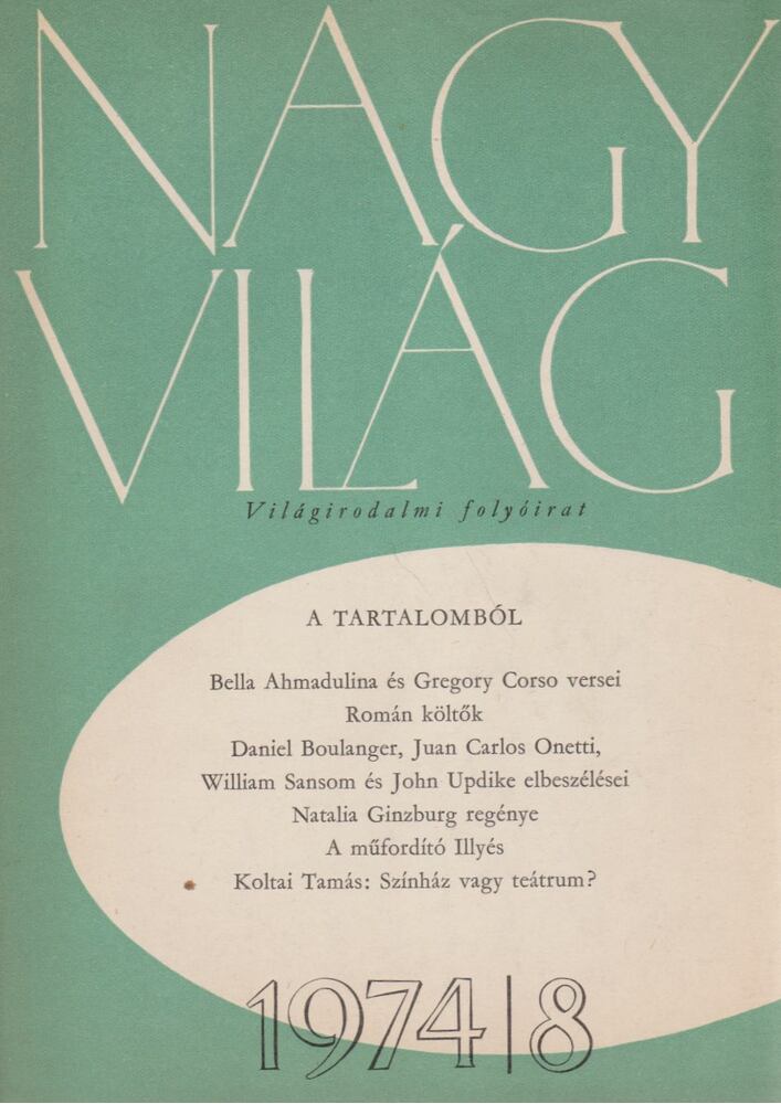KÉRY LÁSZLÓ - Nagyvilág 1974/8. [antikvár]