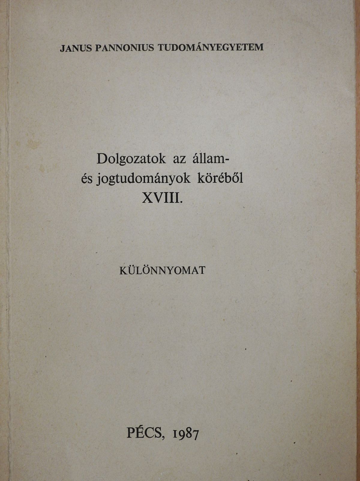 Dr. Tóth István - Janus Pannonius és a jogtudományok (dedikált példány) [antikvár]
