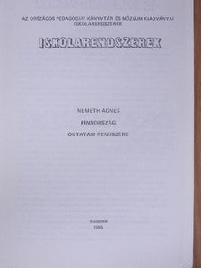 Németh Ágnes - Finnország oktatási rendszere [antikvár]