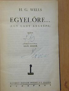 H. G. Wells - Egyelőre... [antikvár]