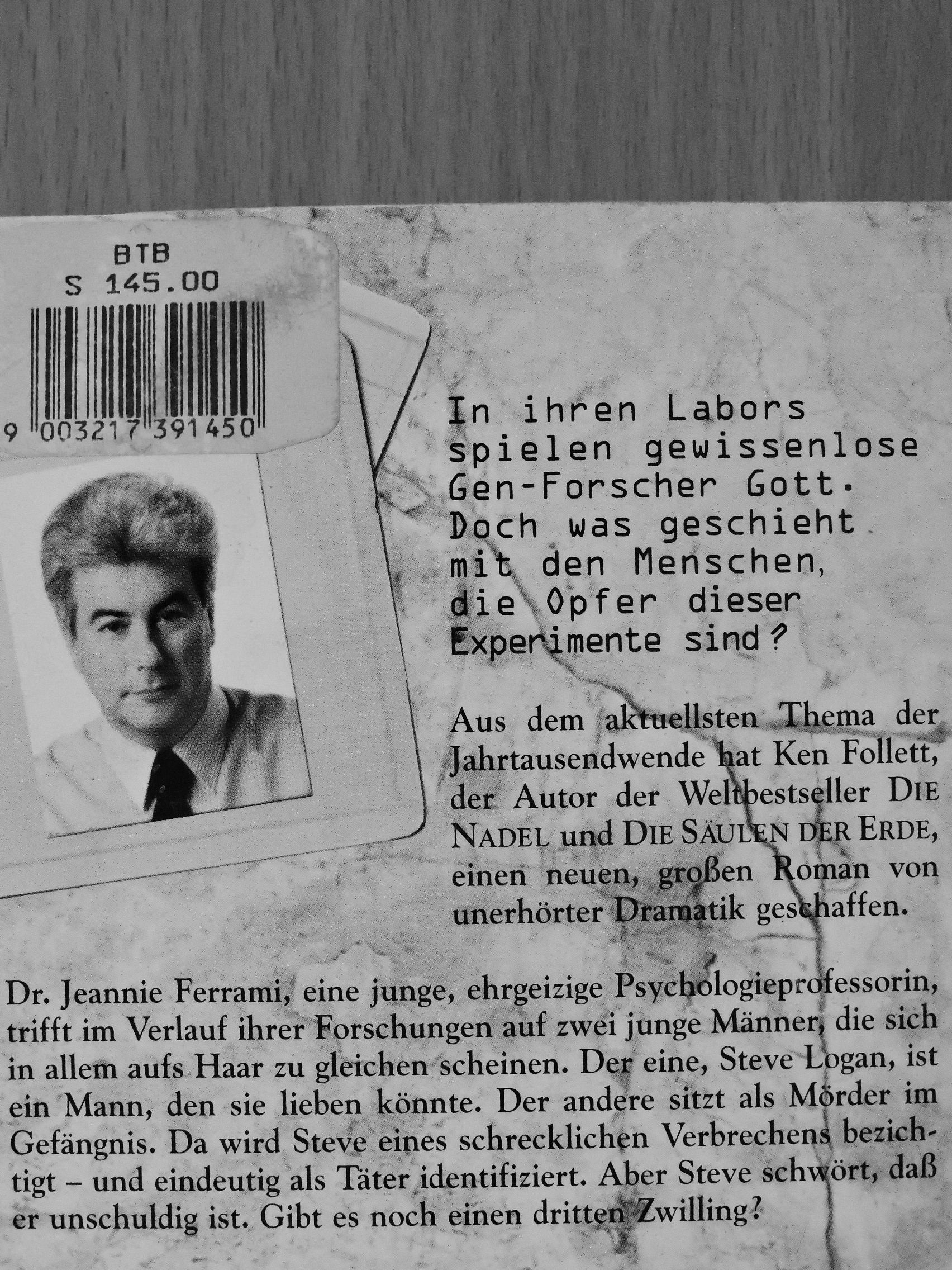 Ken Follett - Der dritte Zwilling [antikvár]