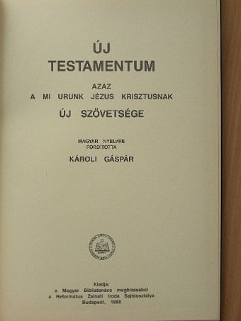 Új Testamentum [antikvár]