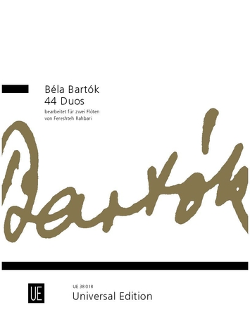 Bartók Béla - 44 DUOS - FOR TWO FLUTES ARR. FERESHTEH RAHBARI