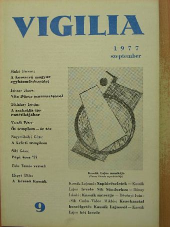Balássy László - Vigilia 1977. szeptember [antikvár]