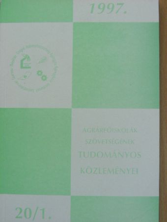Ferencz Árpád - Agrárfőiskolák Szövetségének Tudományos Közleményei 20/1. [antikvár]