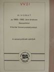 Kivonat az 1989-1992. évre érvényes Nemzetközi Vitorlás Versenyszabályokból [antikvár]
