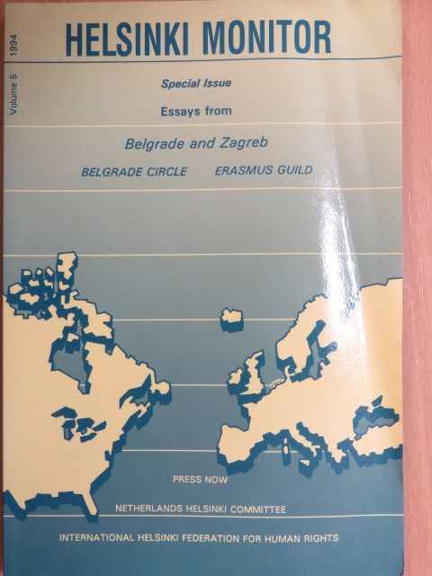 Alexander Jerkov - Helsinki Monitor 1994. Volume 5 [antikvár]