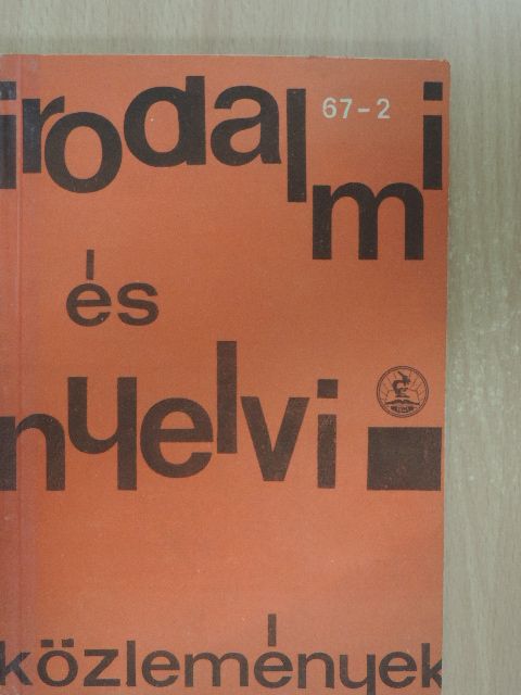 Illés Jenő - Irodalmi és nyelvi közlemények 1967/2. [antikvár]
