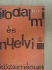 Illés Jenő - Irodalmi és nyelvi közlemények 1967/2. [antikvár]