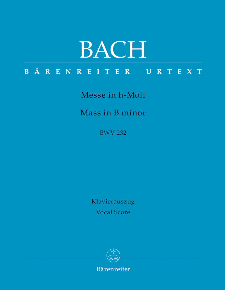 J. S. Bach - MESSE IN h-MOLL BWV 232 KLAVIERAUSZUG URTEXT REVIDIERTE AUSGABE VON A.KÖHS